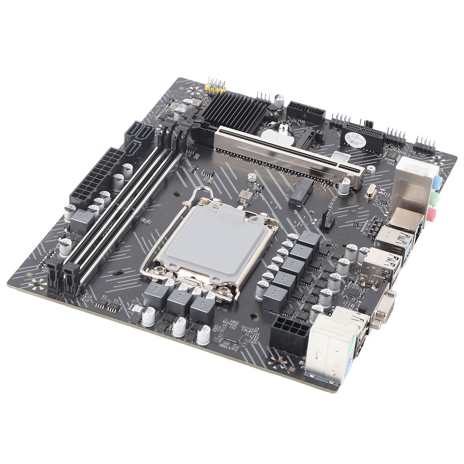 Pilipane Scheda Madre M LGa 1700 Pin DDR4 Scheda Madre per Computer Desktop per CPU M.2 Core 12 Generazione con Interfaccia WiFi, Scheda Madre da Gioco H610,