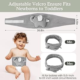 Baby Colic and Gas Relief, Heated Tummy Wrap for Newborns Belly Relief by Soothing Warmth, Baby Heating Pad Swaddling Belt Relief & Soothe Gas, Colic and Upset Stomach for Newborns to Toddler (Puppy)