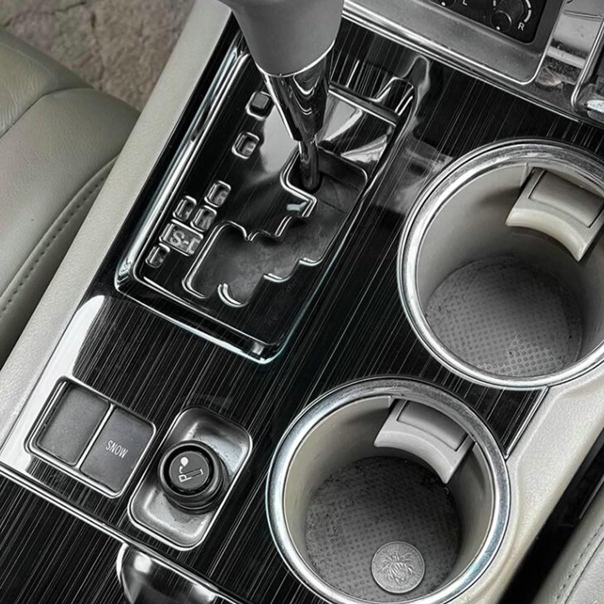 15-Piece Wood Grain & Black Interior Trim Set For Toyota Highlander 2008-2013