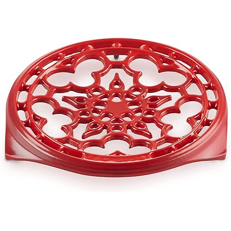 Amazon.com: Le Creuset Enameled Cast Iron Deluxe Round Trivet, 9 ...