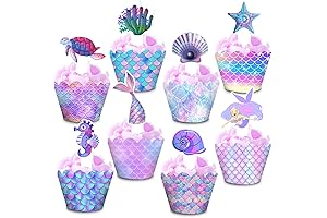 Delightful Mermaid Cupcake Holder Set