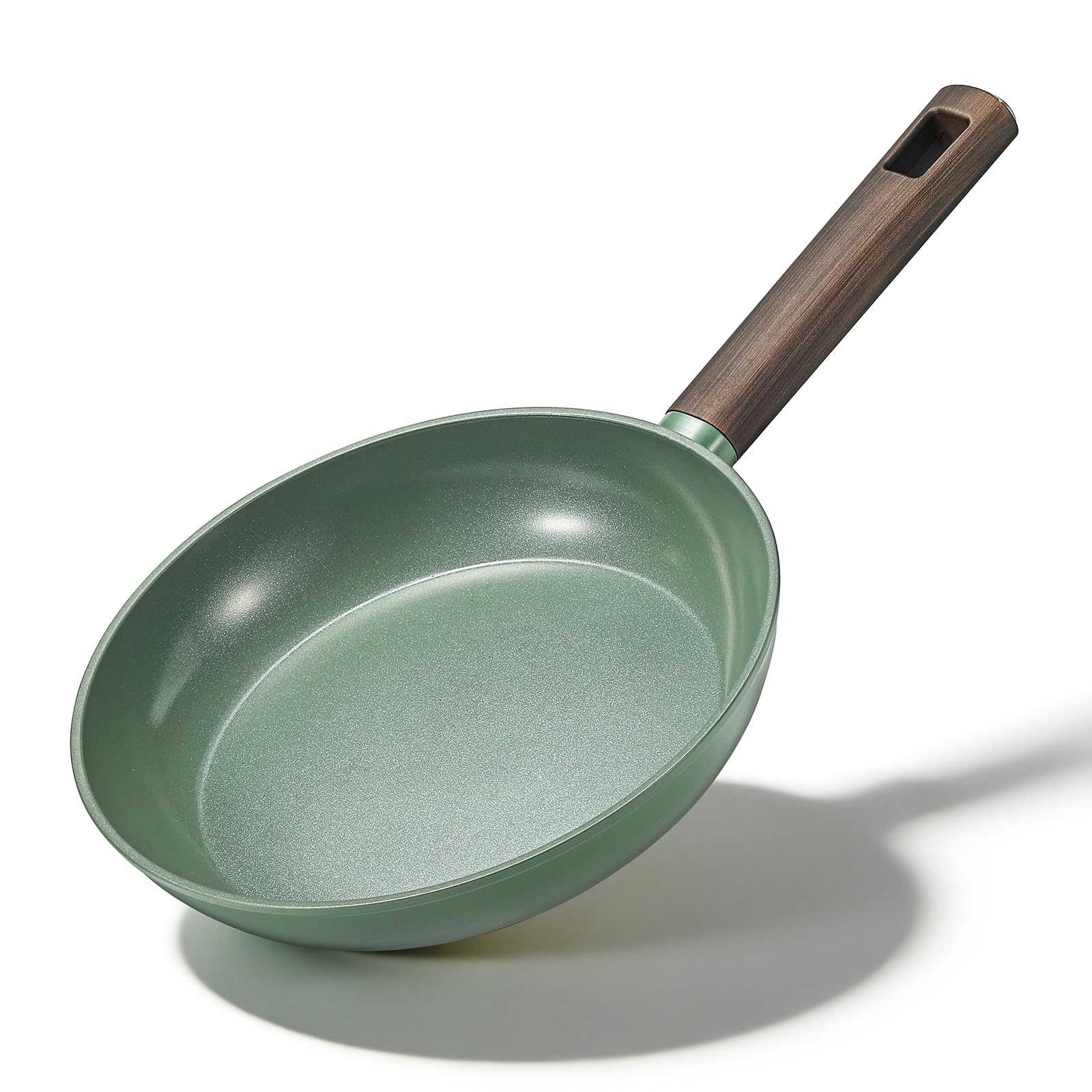 MSMK 28 cm Grün Keramik Antihaft Bratpfanne | Für alle Herdarten geeignet, Induktionsgeeignet, Frei von PTFE, PFOA und PFAS, Hitzebeständiger Griff