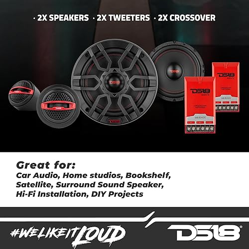 Miniatura 29 de DS18 G5.7Xi GEN-X 5x7 Altavoces coaxiales de 2 vías, 150 vatios de potencia máxima, 4 ohmios, altavoz de rango completo con tweeter de cúpula, ideal