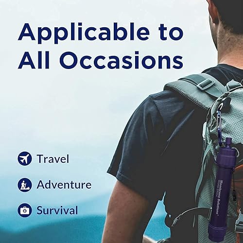 Miniatura 6 de Membrane Solutions Filtro de agua S2 Elementos de filtro de repuesto, 0.1 micrones, equipo de supervivencia para purificador de agua de 4 etapas,