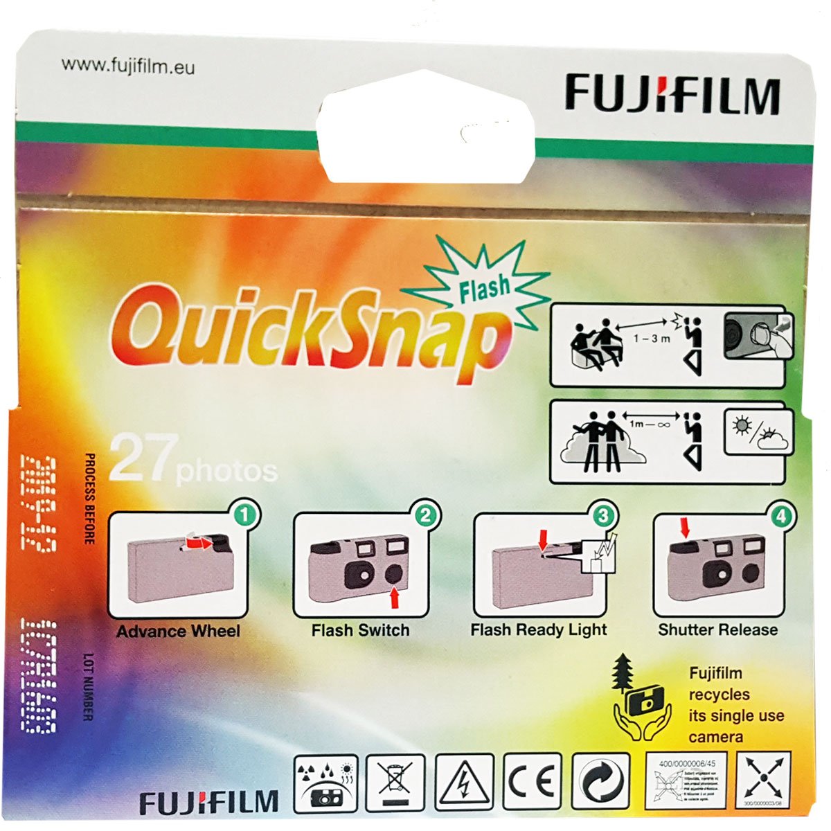 Amazon | Fujifilm Quicksnap Flash 使い捨てカメラ x 5、画像27枚