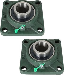 Timunr UCF208-24 Pillow Block Bearings 1-1/2" Bore, 2-Pack Square Flange 4-Bolt Self-Aligning Bearings