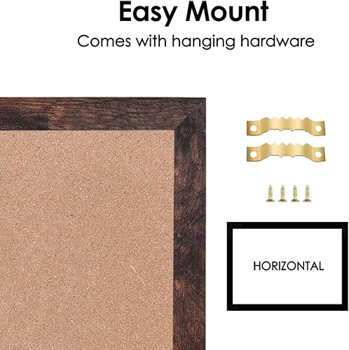 Miniatura 3 de TORASO Calendario de pizarra y tablero de corcho combinación de superficie magnética de 13 x 17 pulgadas pizarra de tiza y tablero de anuncios