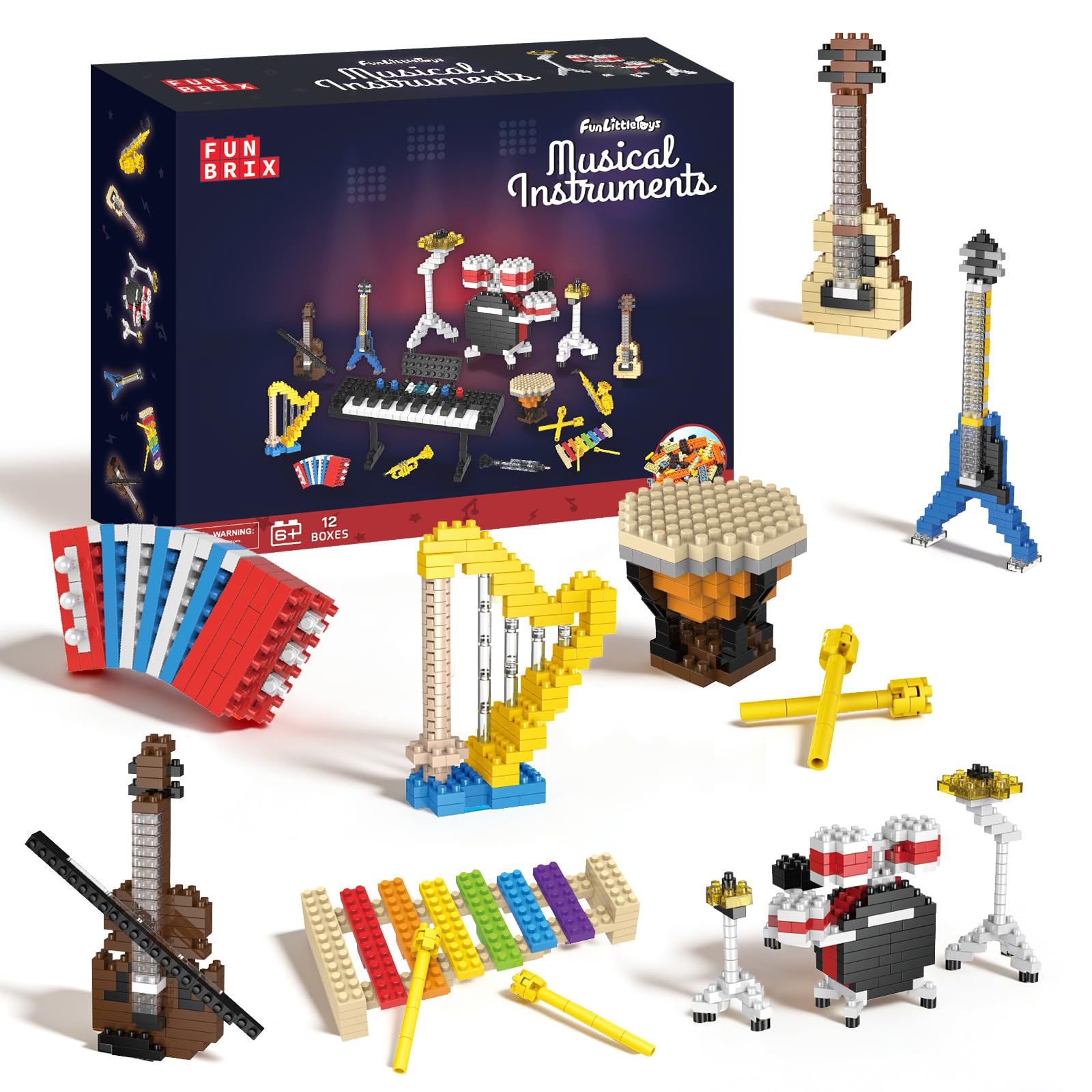 Amazon.com: FUN LITTLE TOYS Music Building Party Favor Toys, Mini