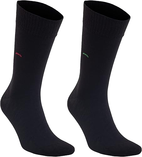 Vista 25 de Calcetines para diabéticos para hombres y mujeres – Rayón hecho de bambú para diabéticos – 2/4/6 pares de calcetines para diabetes Negro/Azul marino