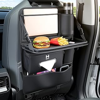 N-BOX 专用 座椅后袋 后座 汽车 纸巾盒 防踢垫 桌子 饮料架 皮革 防污