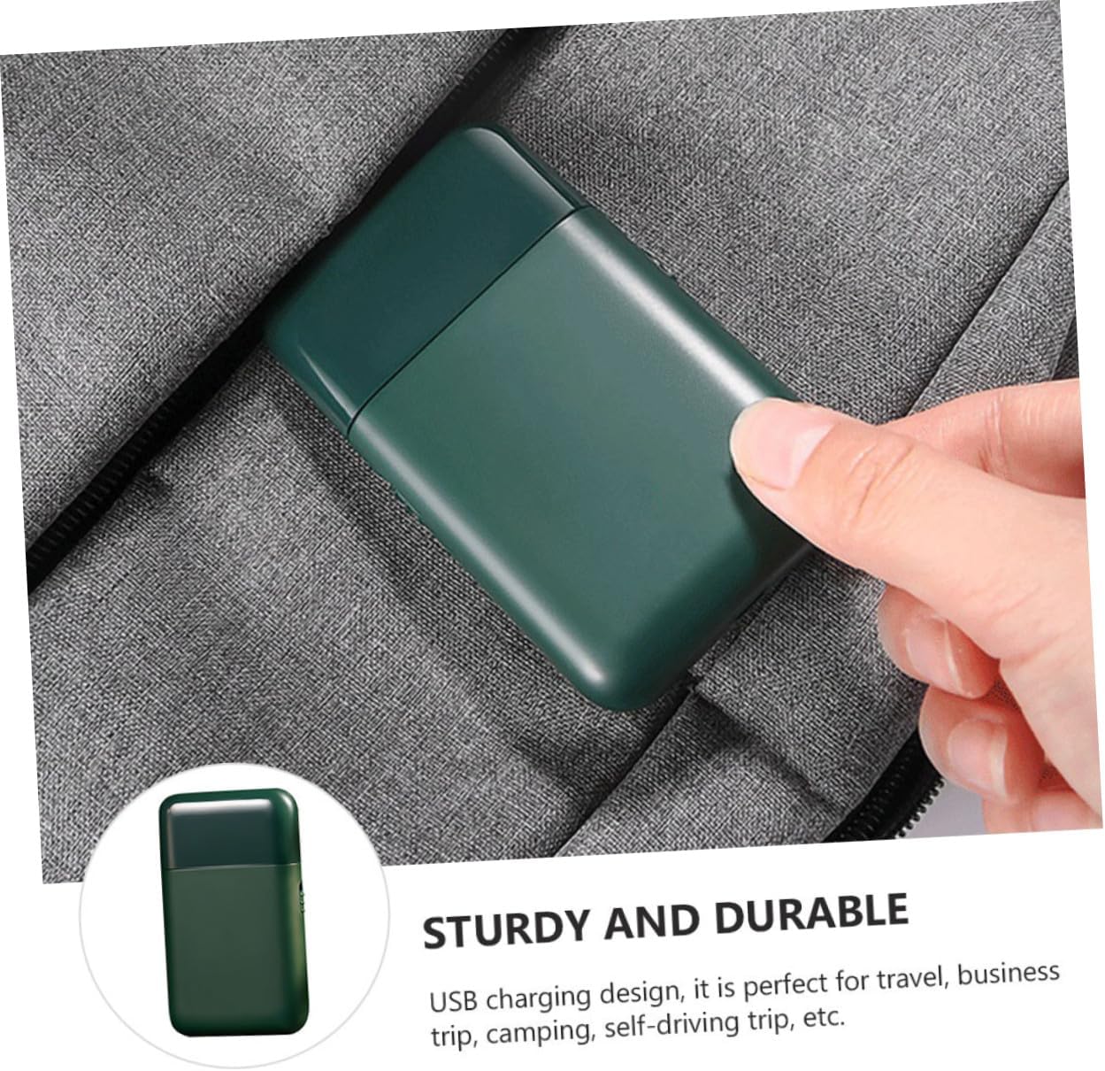 Vaguelly 1set Rechargeable Beard Trimmer for Men Electric Razor Precise Blades Portable for Travel Material Easy to Clean and Use