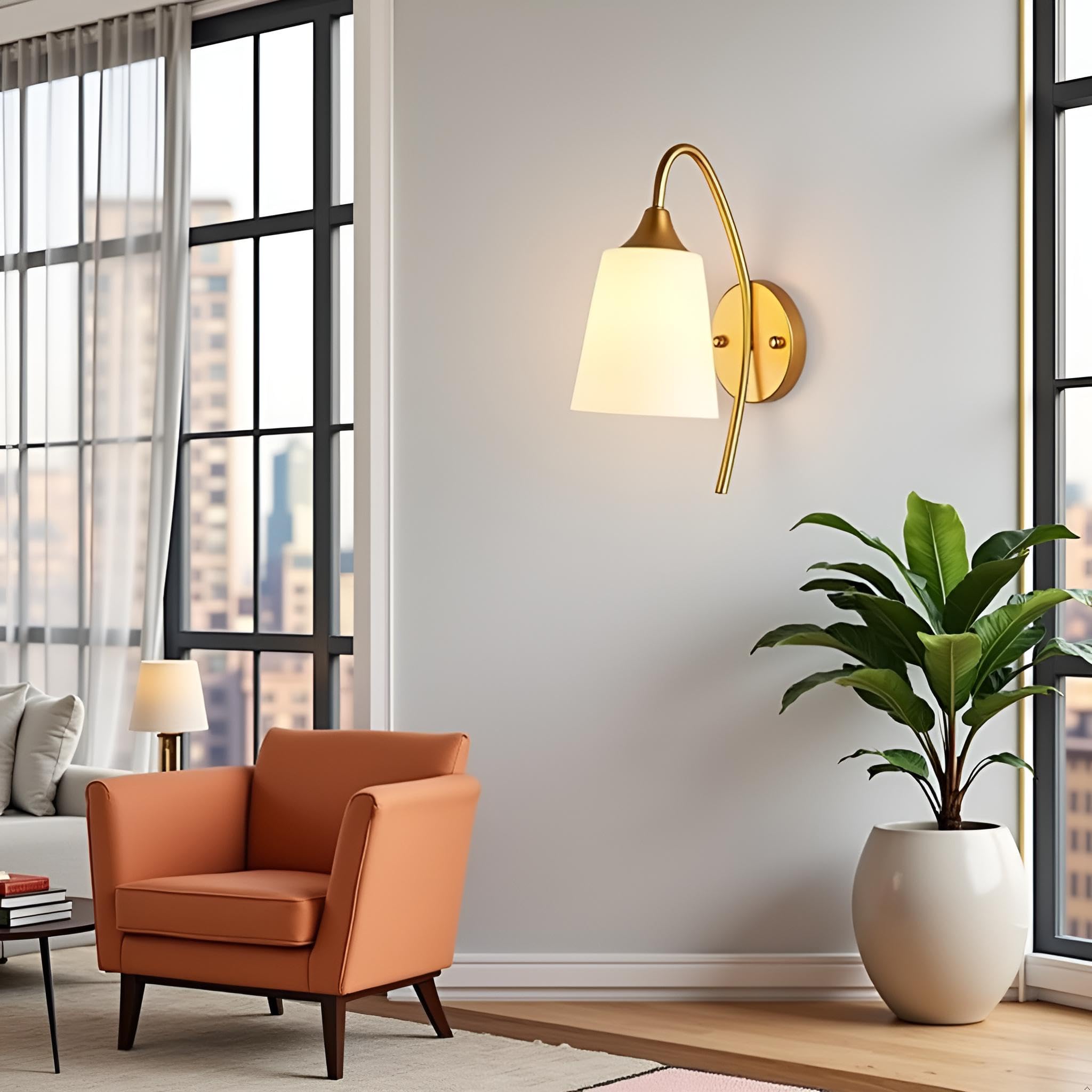 Avior Gold Wall Light - Modern Design -2
