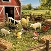 VARDEM Kutulu 12 Parça Vahşi ve Çiftlik Hayvan Seti, Hayvan Figür Oyuncakları, Çocuklar İçin Eğitici Safari ve Çiftlik Hayvanları Tanıma Oyun Seti SH-5901-5904 (ÇİFTLİK)
