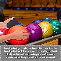 Vista 5 de Maitys Kit de limpieza de bolas de boliche, kit de limpieza de bolas de bolos, 6 piezas (rojo, 500, 1000, grano 2000)