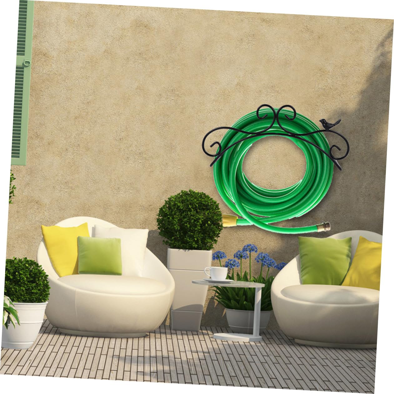 UPKOCH 2pezzi Supporto per Tubo da Giardino Organizer Portaoggetti per Tubo Nero Facile da Montare e Riporre Acqua