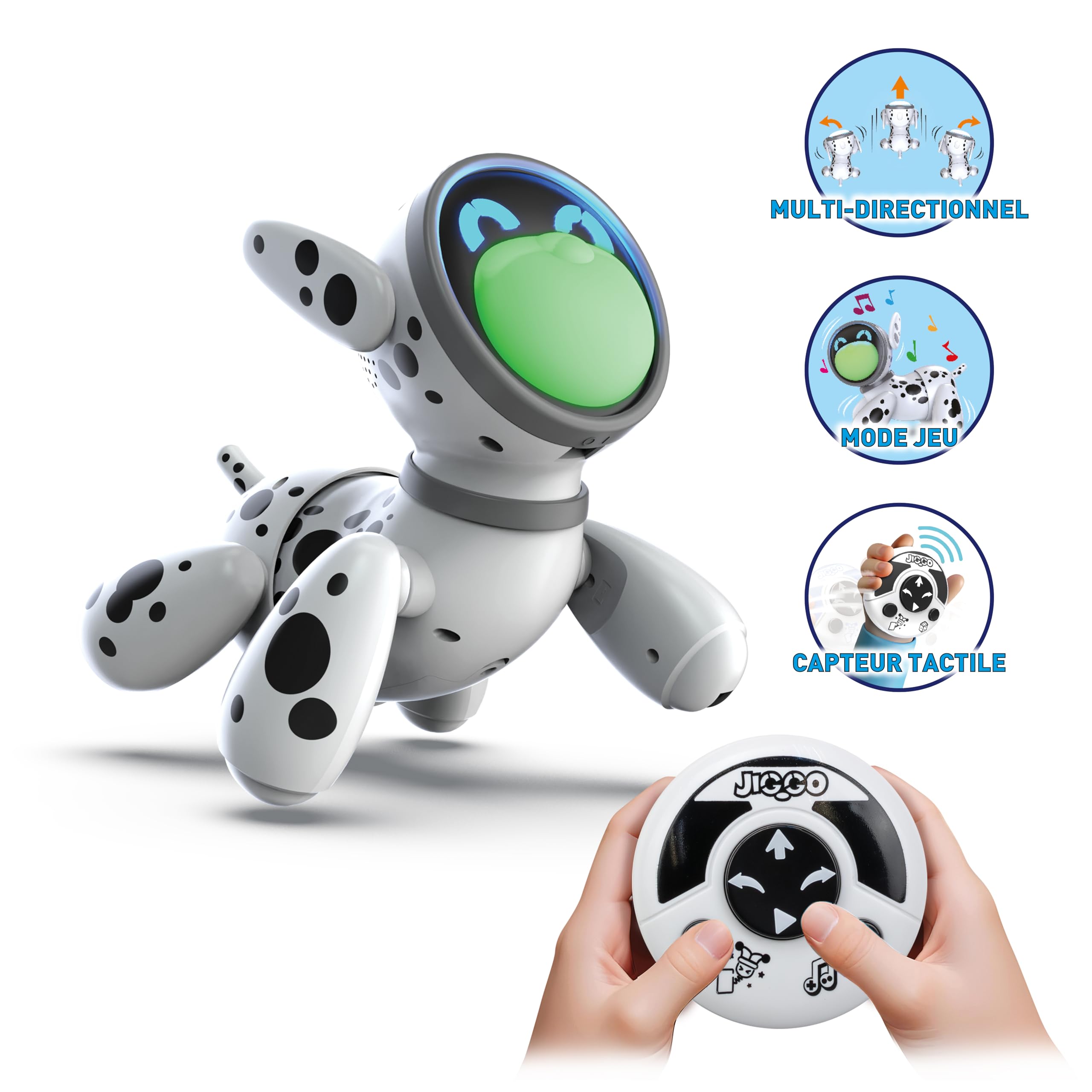 Silverlit Jiggo Interactive Dancing Pet Robot Toy for Kids with Remote Control Sound and Touch Reactions - Image 2