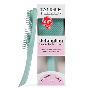 Tangle Teezer | The Large The Ultimate Detangler Hairbrush | Perfect for Long, Thick, Curly & Textured Hair | Two-Tiered Teeth for Gentle Detangling | Reduces Breakage| Ergonomic Handle | Navy Teal