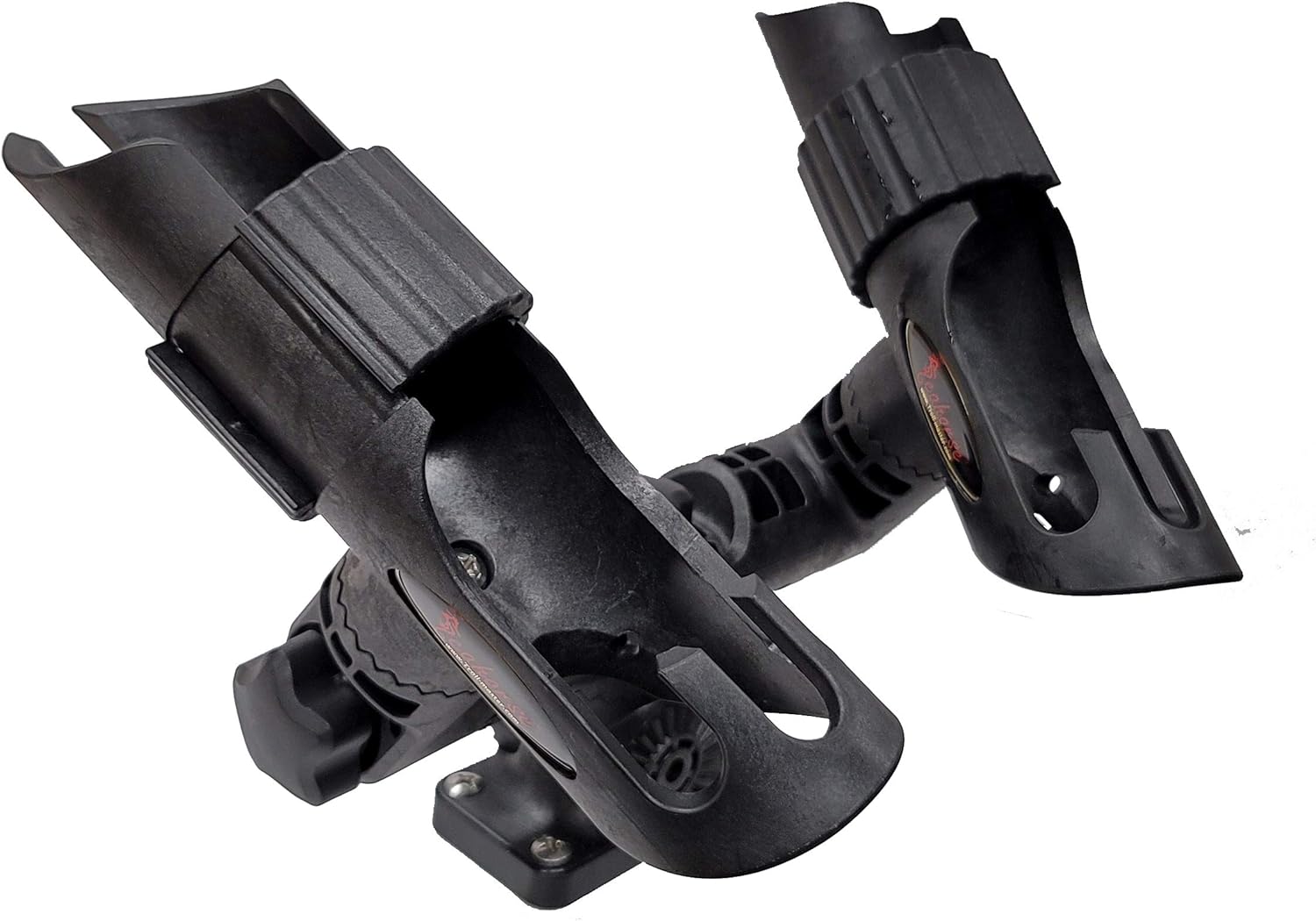 SEAHORSE Dual Adjustable 360 Degree AngleMAX Fishing Rod Holder with Combo mounting Base for Boats, Kayaks, Docks