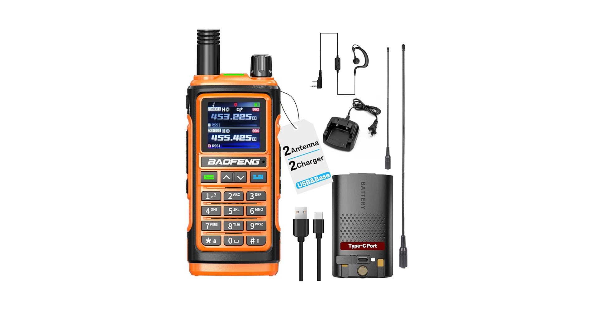 広帯域受信機　 BAOFENG UV-5RHPROMAXデュアルバンド Baofeng UV-5R [OPEN BOX] – Radioddity