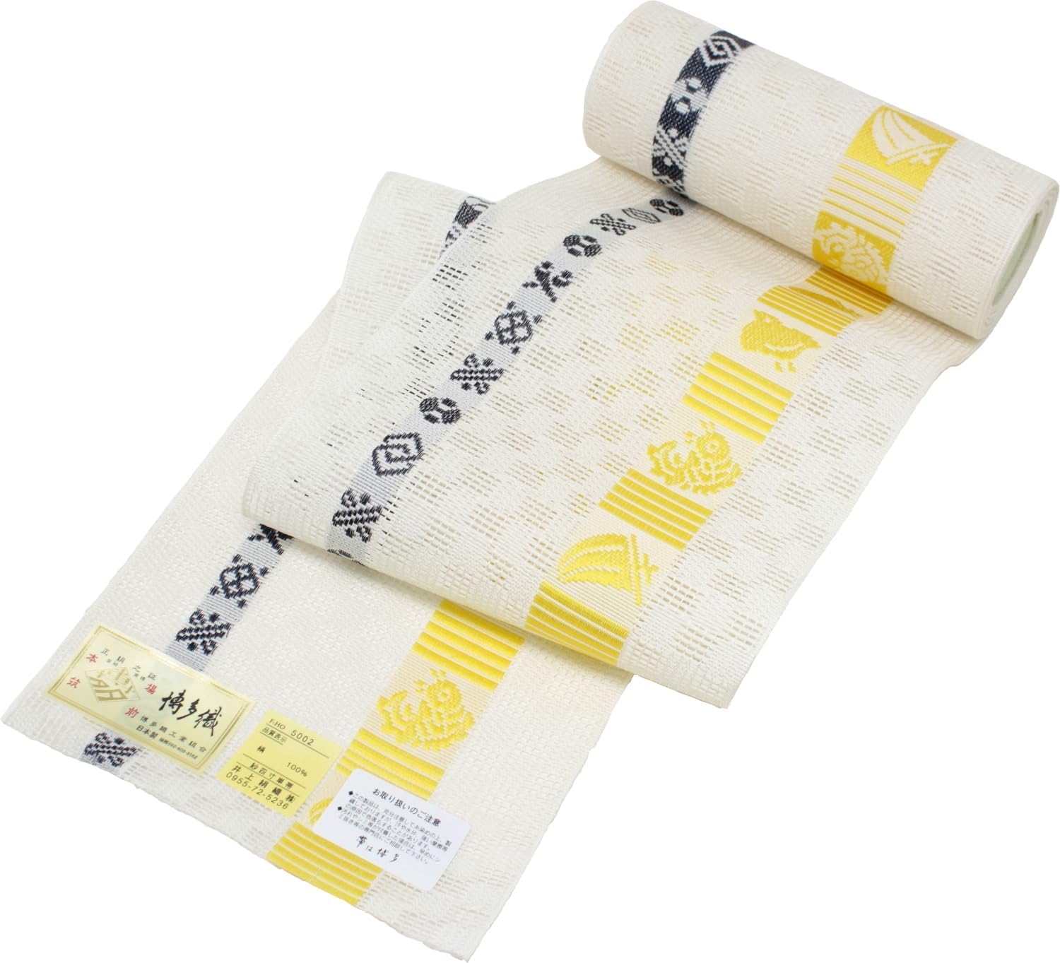 新品未使用品 博多織 帯 正絹 浴衣 着物 半幅帯 単衣 四寸ゆかた帯 献上柄 半幅帯 正絹 博多織 白 黒 紫 浴衣 夏の着物 国産 レディース