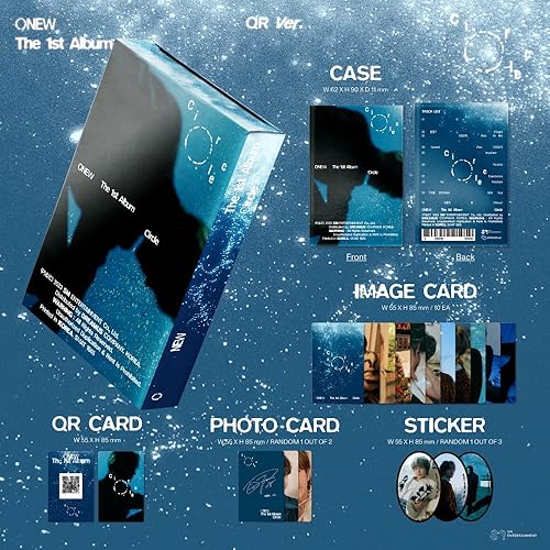 Miniatura 8 de SHINee ONEW Circle 1er álbum contenido+POB+seguimiento sellado (todo el juego (libro de fotos+Digipack A+Digipack B+SMini+QR))