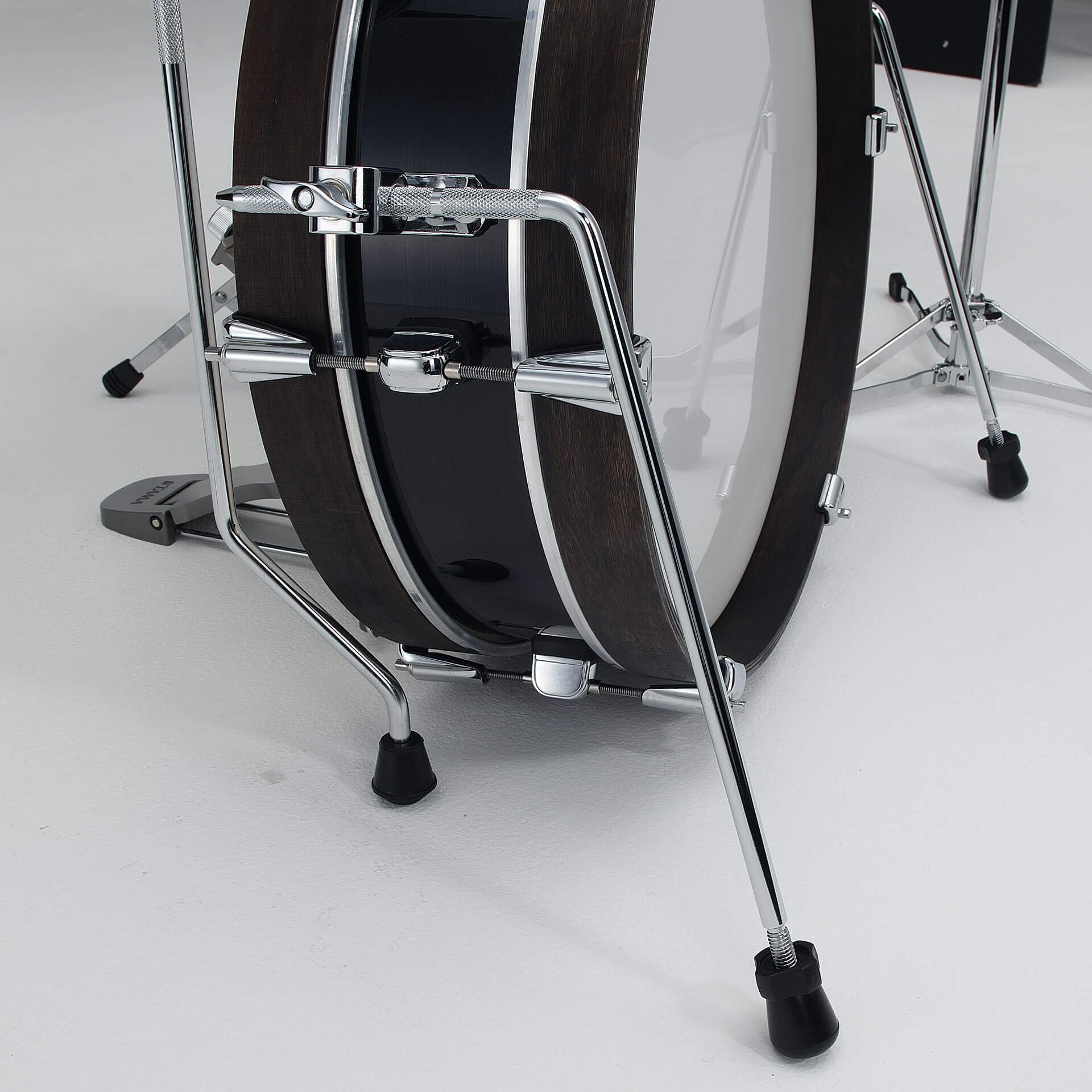 TAMA Club-Jam Pancake Bassdrum 4 pollici - Hairline nero/cromato HW