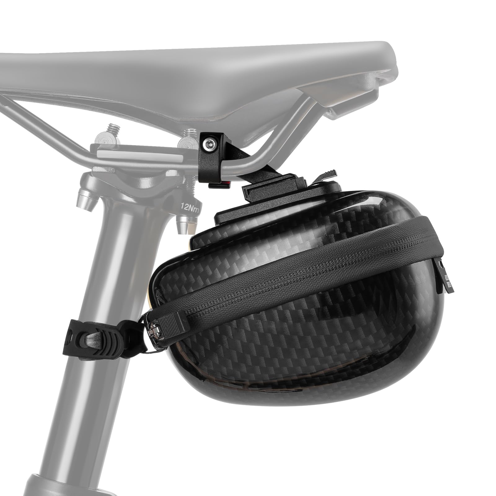 Bike Bag Under Seat Bike Saddle Bag, Strap-on Cycling Wedge Pack