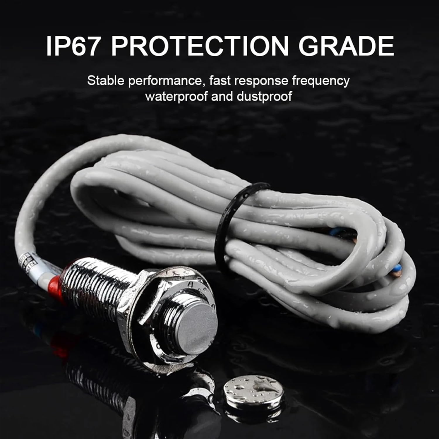 Hall Magnetic Switch NJK Proximity Inductive Sensor M8 M12 M18 NPN/PNP NO/NC 24V Hall Effect Proximity Sensor (Color : NJK-5001, Size : PNP NO_S-POLE INDUCTION)