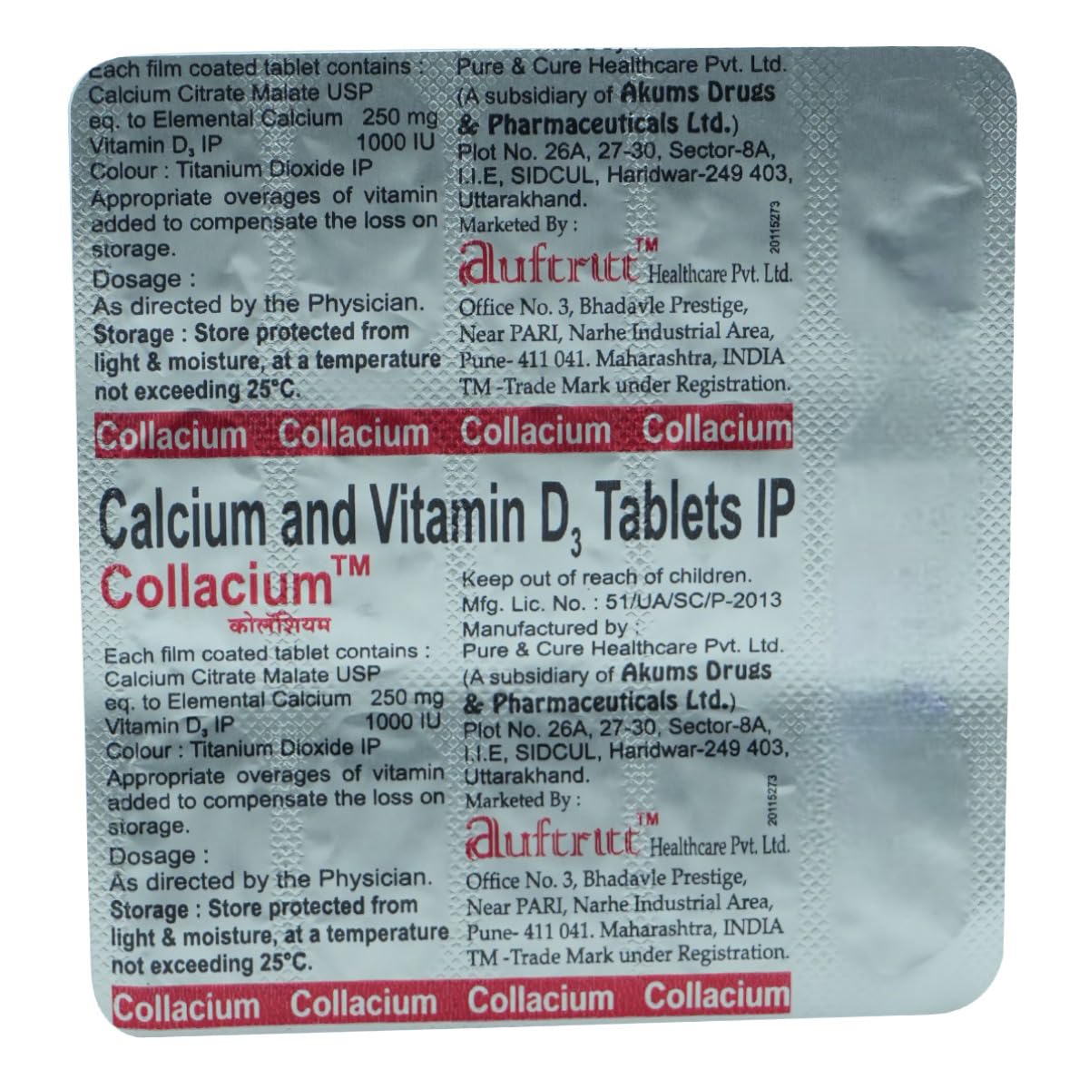 Collacium - Strip of 15 Tablets