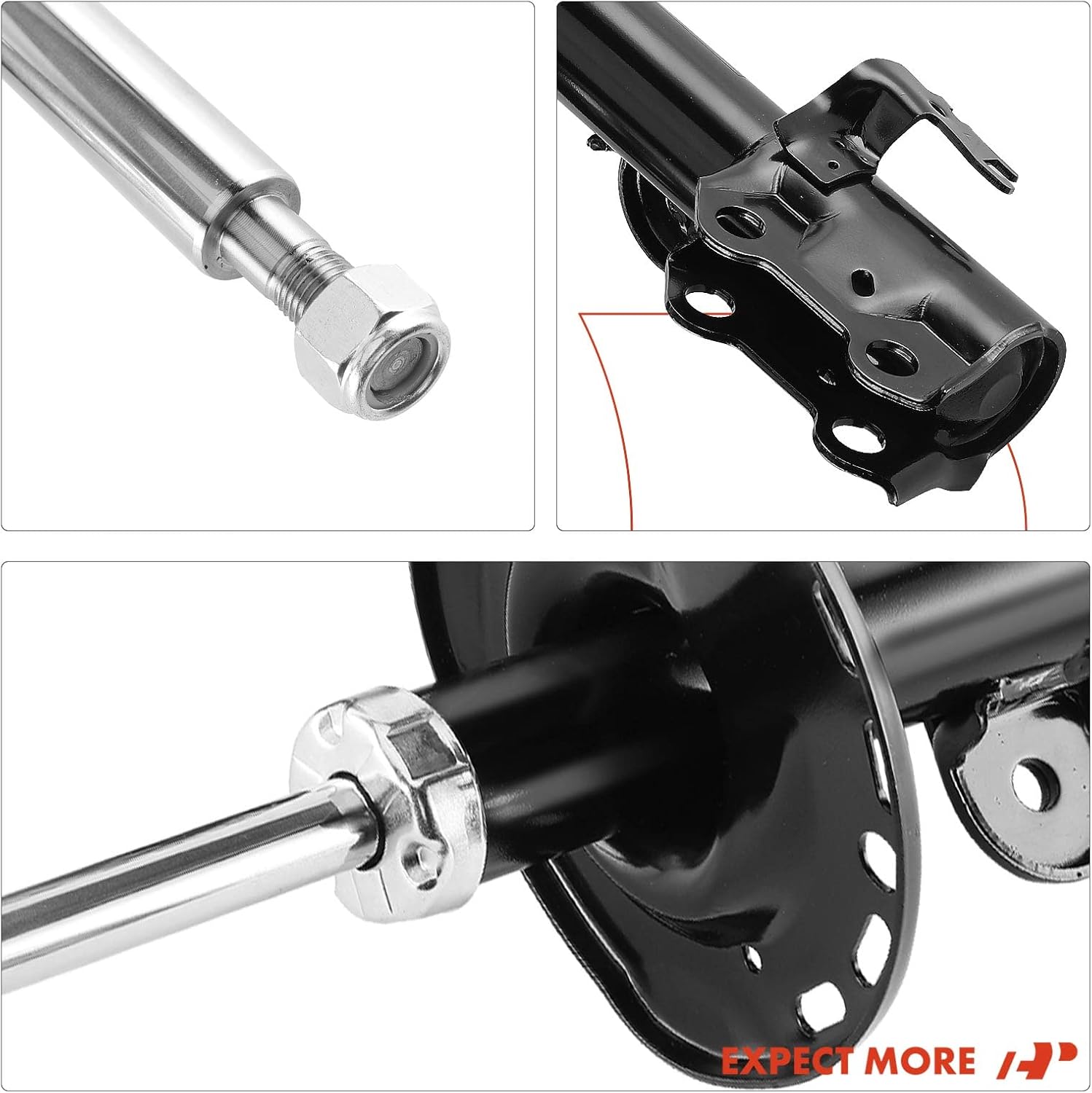 A-Premium Front Struts Compatible with Toyota RAV4 2013-2018 & Lexus NX300 2018-2021, NX200t 2015-2017 - 2x Replacement Suspension Bare Strut Shock without Coil Spring