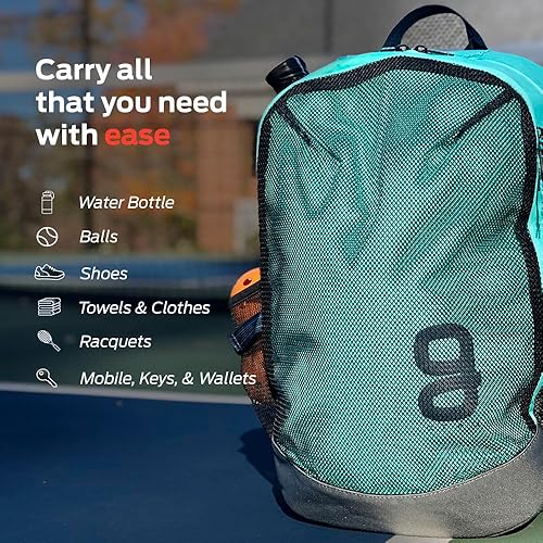 Miniatura 3 de Mochila de tenis, serie Aether, gran capacidad, compartimento externo impermeable, multiusos para viajes, laptop, deportes acuáticos, gimnasio o