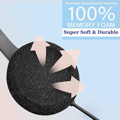 Miniatura 5 de Plantronics - Almohadillas de espuma de repuesto para auriculares Plantronics HW251N HW261N HW510 HW520 Blackwire C320 3210 3220 3320 Jabra PRO 920