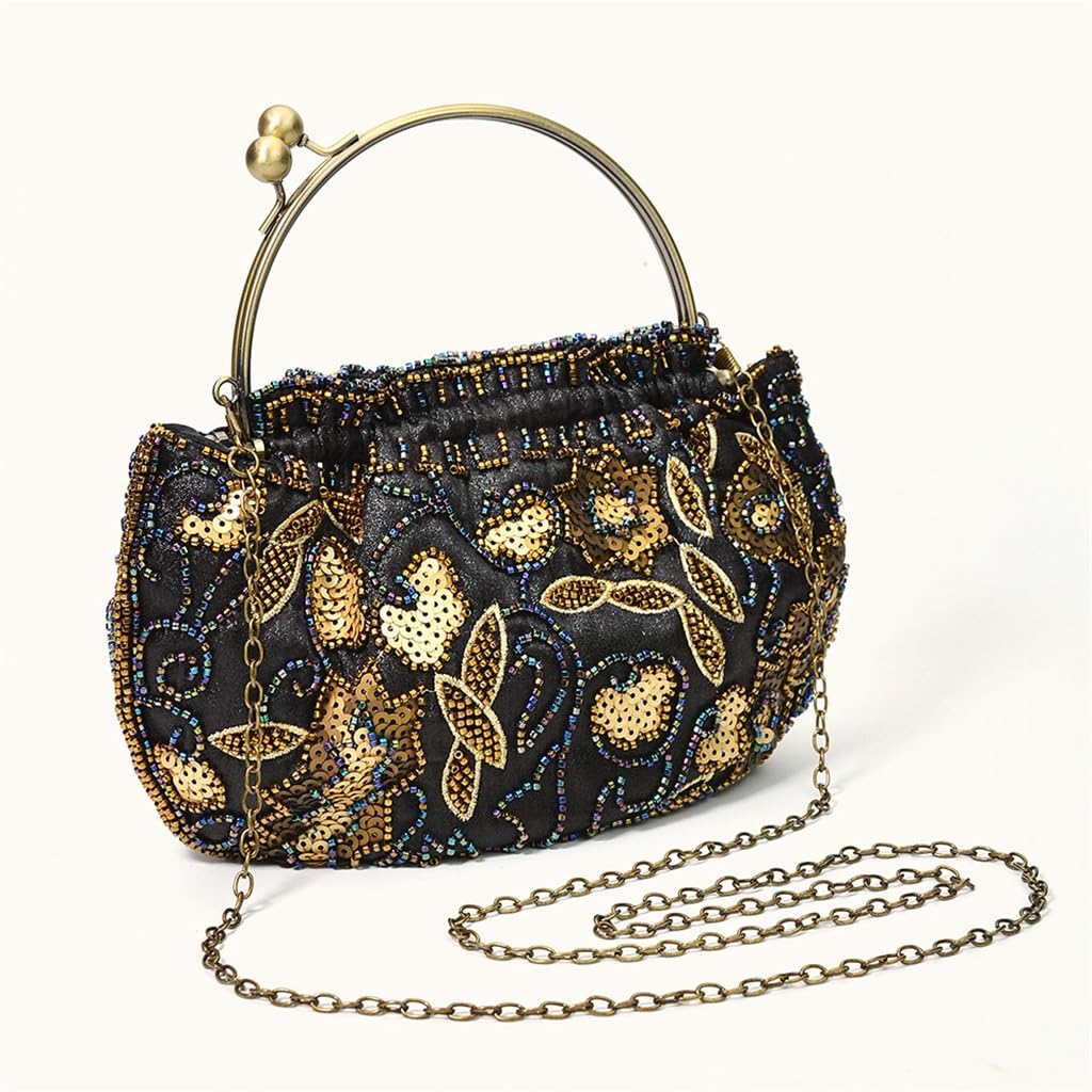 Sac vieux Shanghai en broderie perlée idéal pour briller lors d'un dîner romantique
