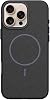 Leather Look 2.5mm Camera Protection Protrusion Protection Compatible with Coverzone Apple iPhone 15 Pro Max Silicone Case Black with Inner Velvet Surface Compatible with Cowboy MagSafe