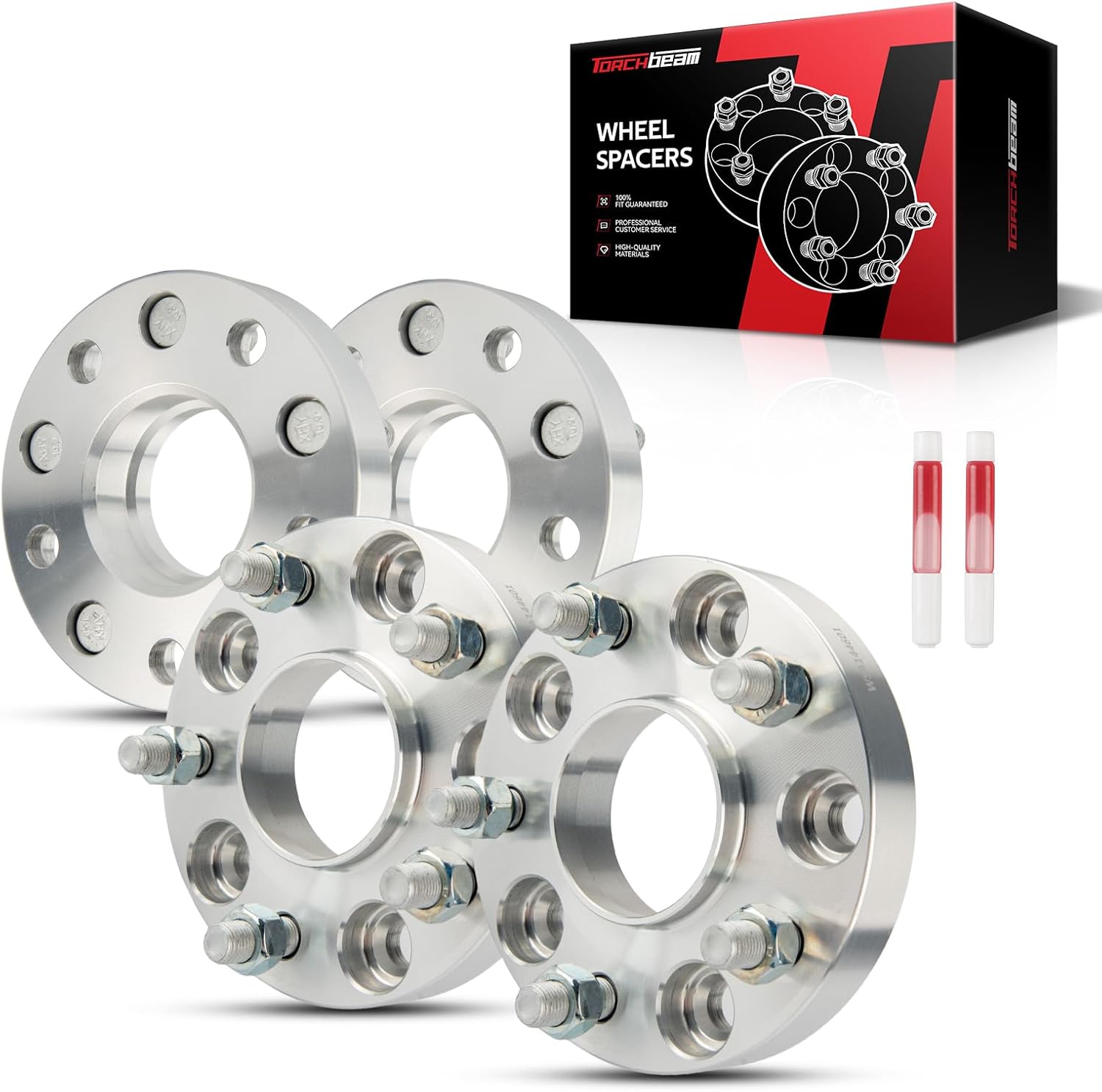 Torchbeam 5x5 Wheel Spacer 1" for 2011-2020 2022-2023 Grand Cherokee, 2018-2023 Wrangler, 2011-2025 Durango, 2012-2022 Charger 3.6L RWD, 2021 2024 Grand Cherokee 3.6L, 71.5mm Hub Bore, M14x1.5