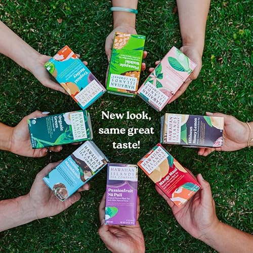 Hawaiian Islands Tea, Mango and Passion Fruit Flavors Combo Bundle (Six 1.27 Oz. Boxes with 20 Tea Bags Per Box)