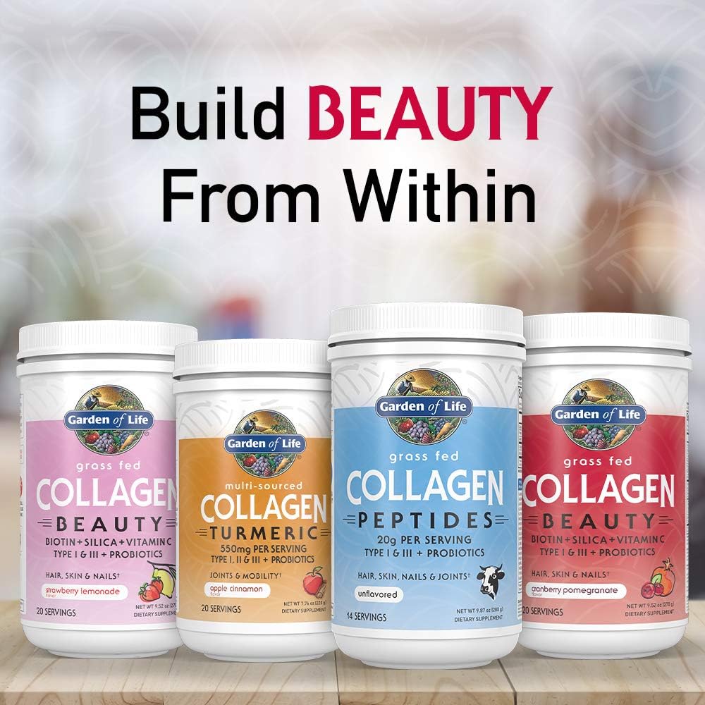 Garden of Life Grass Fed Collagen Beauty - Cranberry Pomegranate