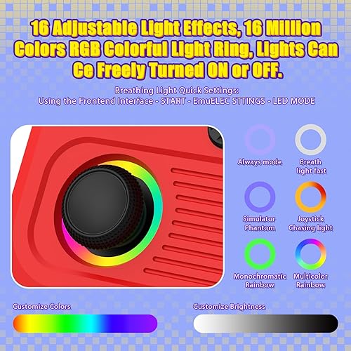 Miniatura 7 de R36T - Consola de juegos retro, pantalla IPS de 3.5 pulgadas, inspirada en CRT, consola de juegos portátil con más de 22000 juegos clásicos,