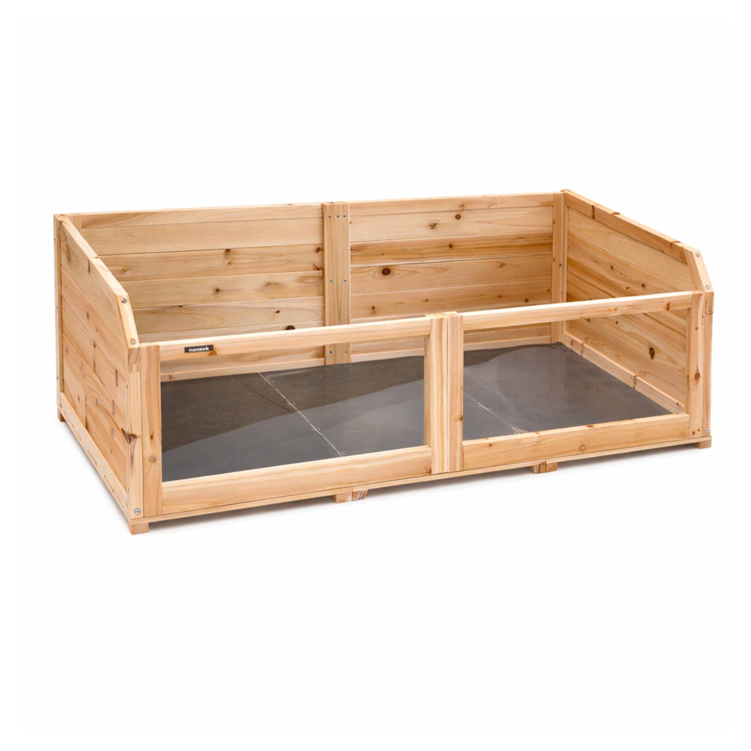 Freilaufgehege Terrarium Indoor Gehege Auslauf für Kleintiere, Meerschweinchen, Hamster, Schildkröte - Natur - 120x70x40 cm