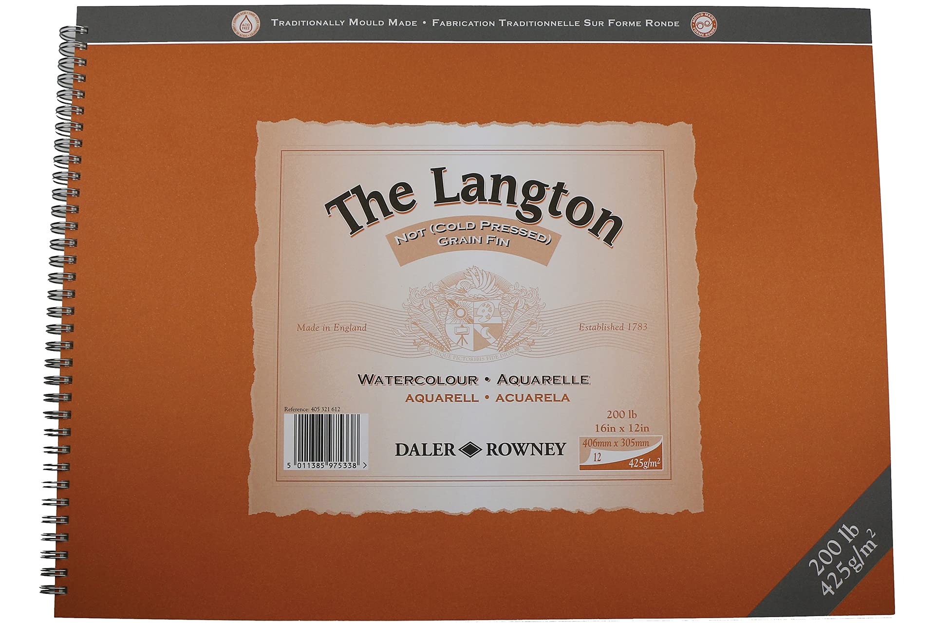 WATERCOLOUR PAPER PAD - Spiral Bound - Daler Rowney - LANGTON - 300gsm – WoW Art Supplies