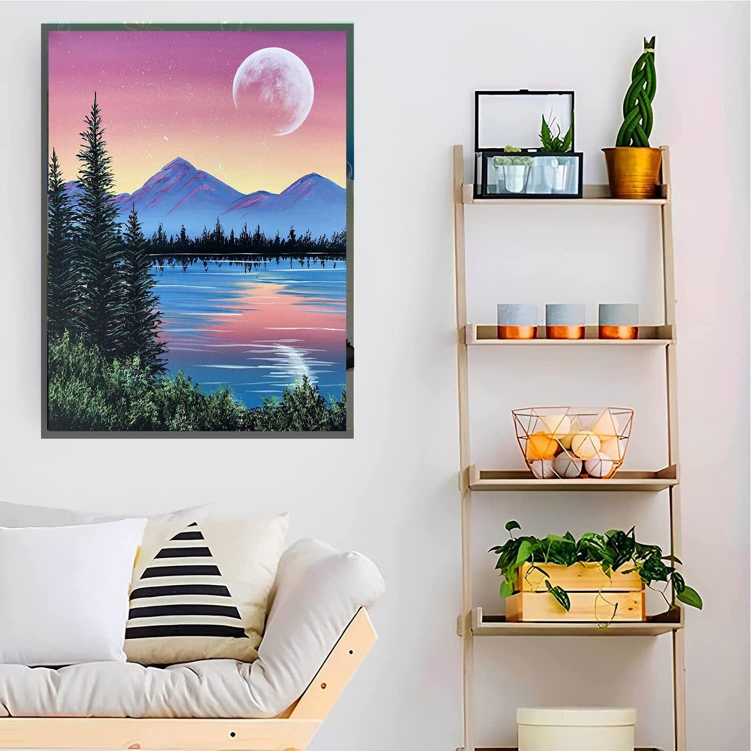 Qianbaiuk Diamond Art Kits Adults-Scenery Diamond Painting Kit,Diamond Painting Scenery for Home Wall Decor (12x16inch) - Image 2