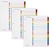 Cardinal Binder Dividers, A-Z Tabs, 3 Pack, Customizable Table of Contents Page, Reversible Multicolor Tabs, 3-Hole Punched for Binders