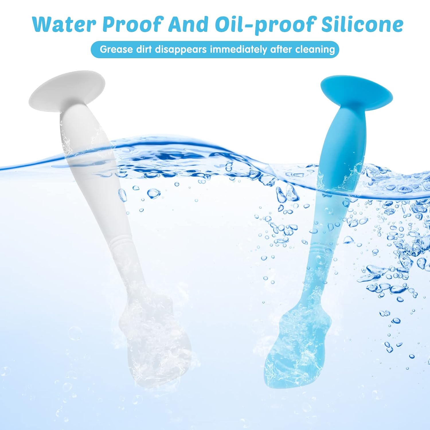 3 Pack Baby Diaper Cream Spatula Applicator Soft Silicone Baby Butt Paste Spatula Diaper Rash Cream Brush for Baby Newborn (Blue, Gray, White) : Baby