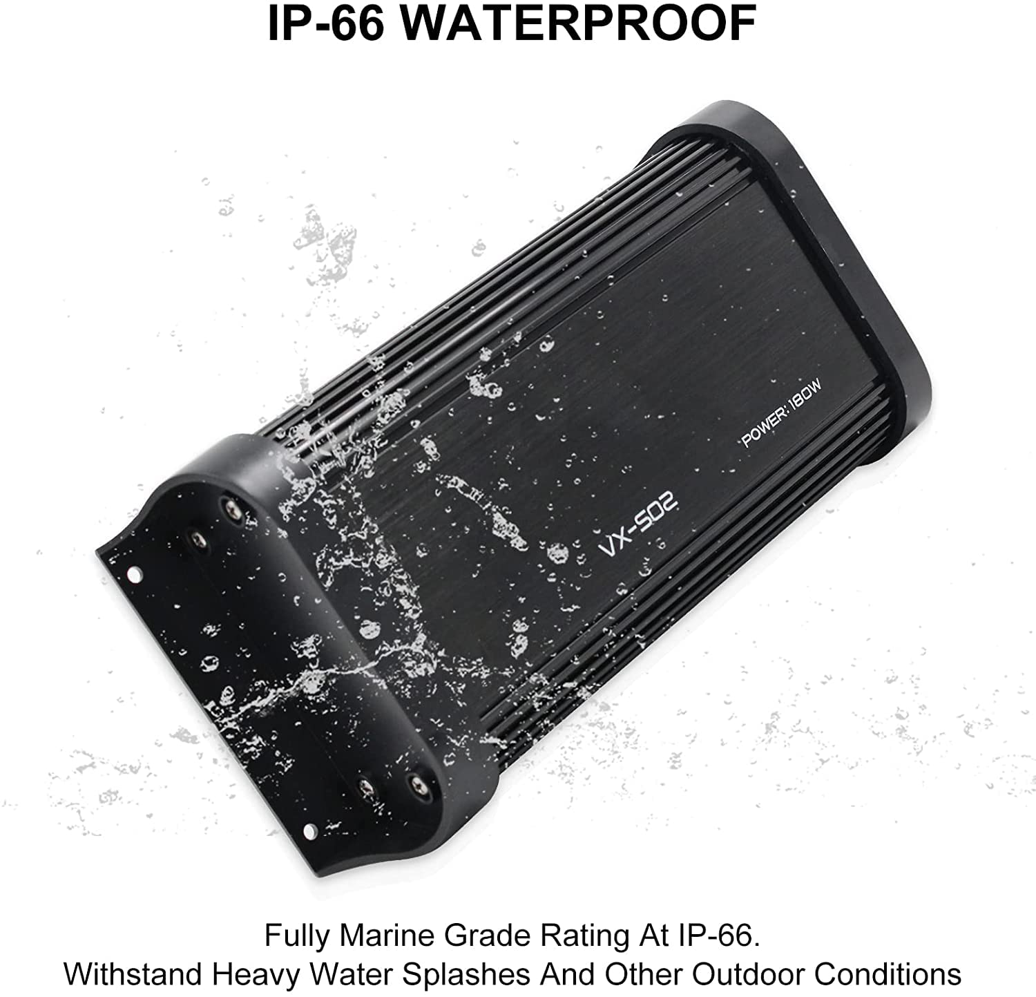 Amazon.co.jp: Herdio 180W 4チャンネル Bluetooth カーアンプ