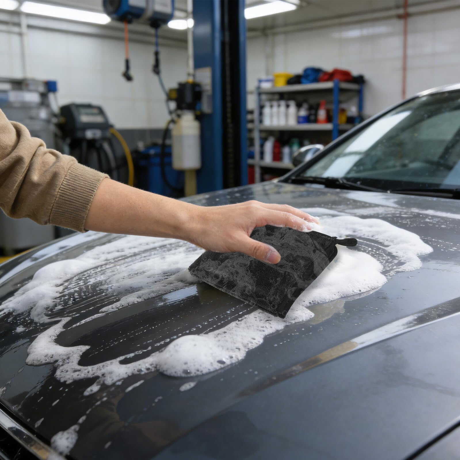 5pezzi Panni in Microfibra per Asciugatura Auto Morbidi per Cura Vernice Assorbenti per Pulizia Veicoli Riutilizzabili per Casa e Officina Adatti Suv e Barche