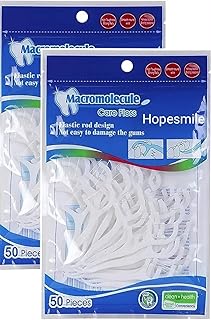 HopesmileFresh Tooth Cleaning Dental Floss Picks Toothpick Flosse Set for Cleaner Teeth Fresh and Healthy Gums Supabset Packset 100 Piece