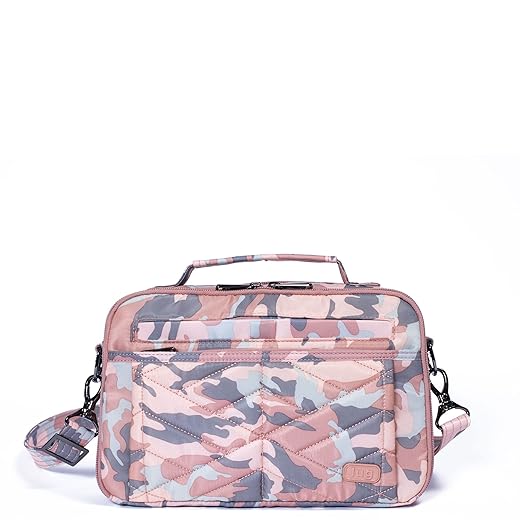 Lug Women's RFID Top Handle Crossbody Bag-Scoop 2, Camo Rose, Large