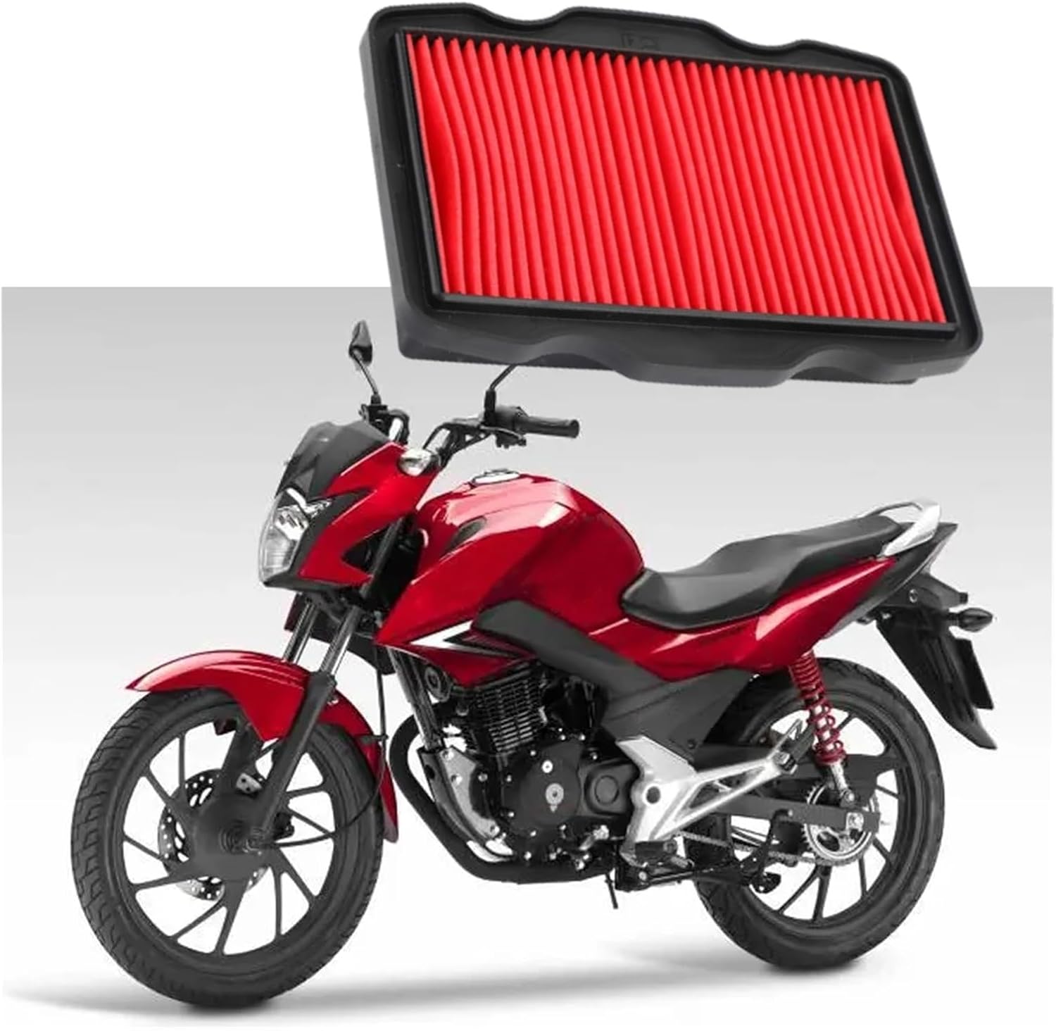 Motorcycle Air Filter Intake Cleaner for CB125F GLR125 WH125-16 2015 2016 2017 2018 2019 17211-KPN-A70