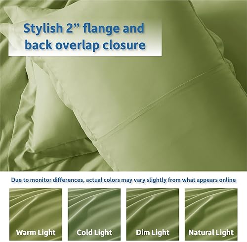 Miniatura 8 de Nestl Juego de funda de edredón suave de doble cepillado y cierre de botones, juego de 3 piezas 1 funda de edredón 104 x 98 pulgadas y 2 fundas de