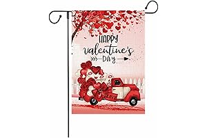 Valentine's Day Heart Tree Garden Flag